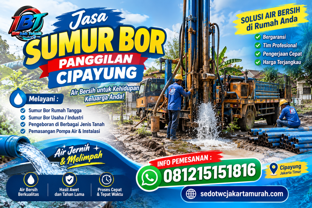 Jasa Sumur Bor Panggilan Cipayung