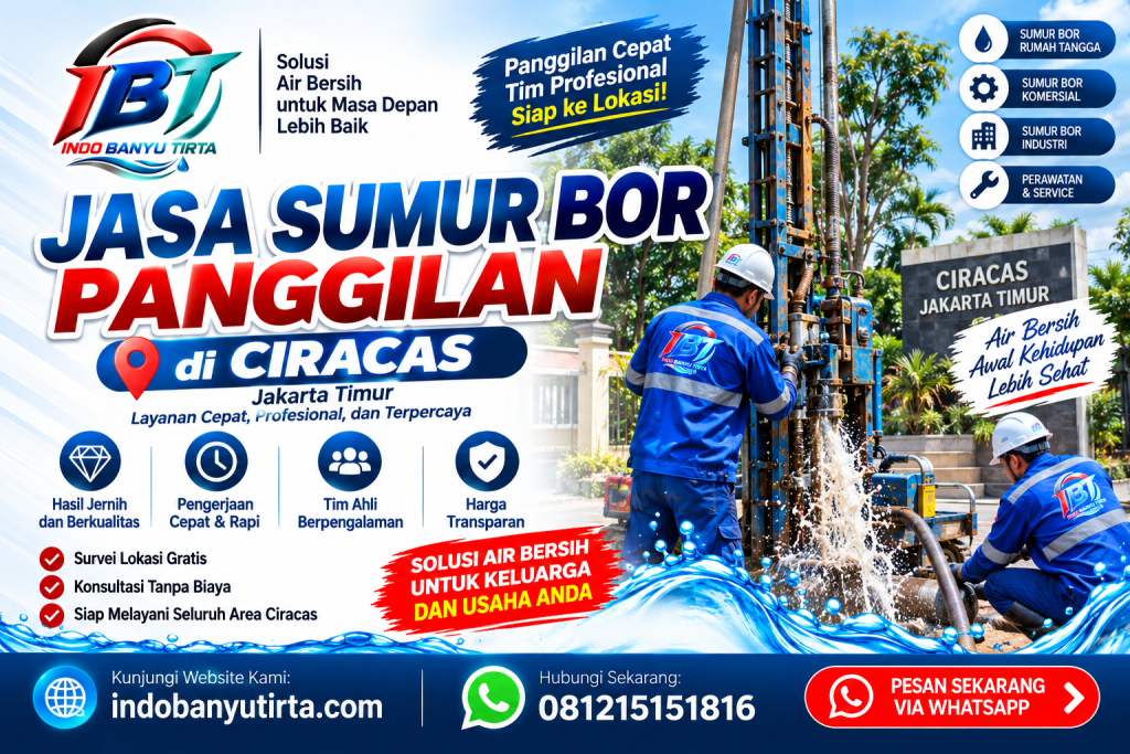 Jasa Sumur Bor Panggilan di Ciracas