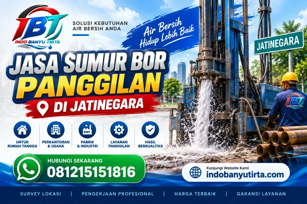 Jasa Sumur Bor Panggilan di Jatinegara