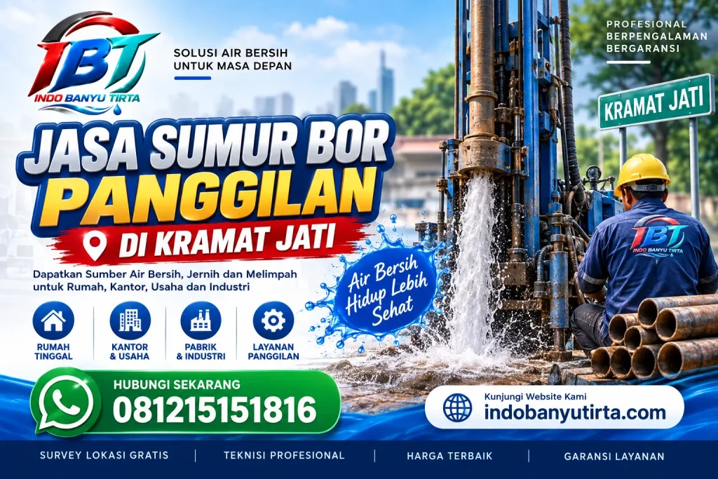Jasa Sumur Bor Panggilan di Kramat Jati