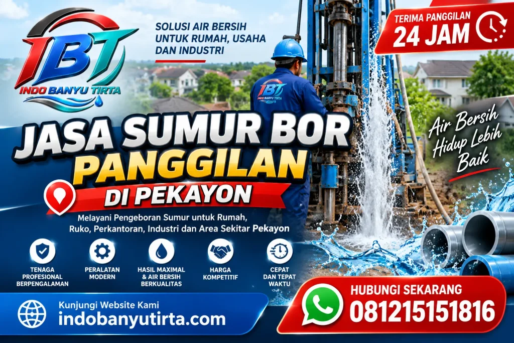 Jasa Sumur Bor Panggilan di Pekayon