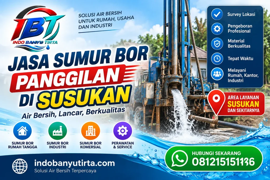 Jasa Sumur Bor Panggilan di Susukan