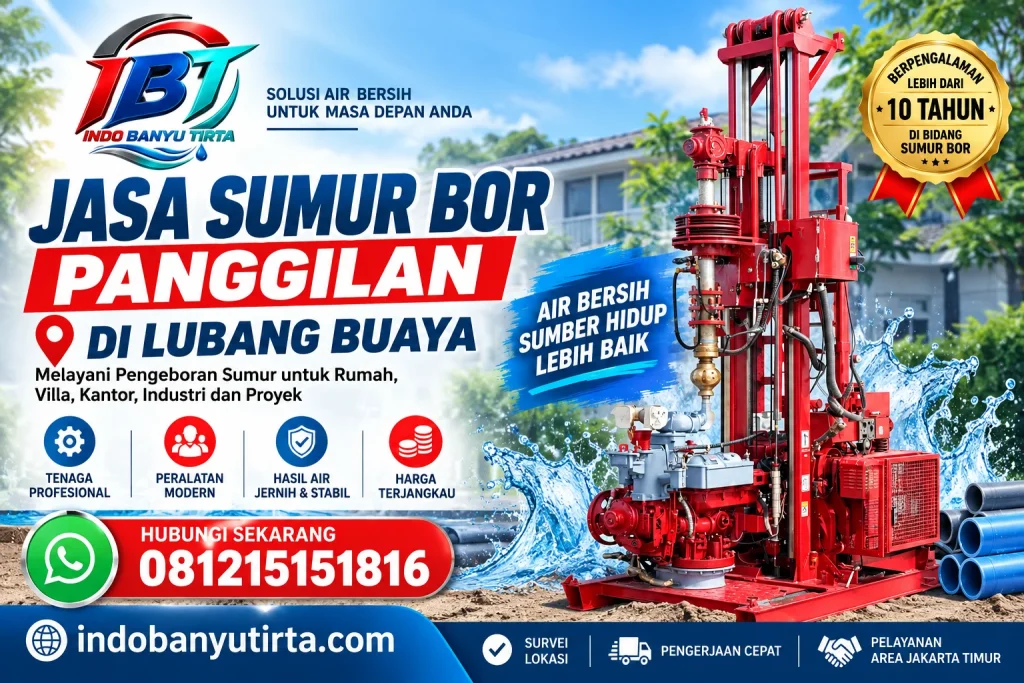 Jasa Sumur Bor Panggilan di Lubang Buaya