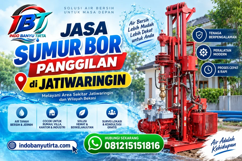 Jasa Sumur Bor Panggilan di Jatiwaringin