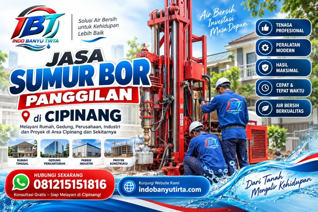Jasa Sumur Bor Panggilan di Cipinang
