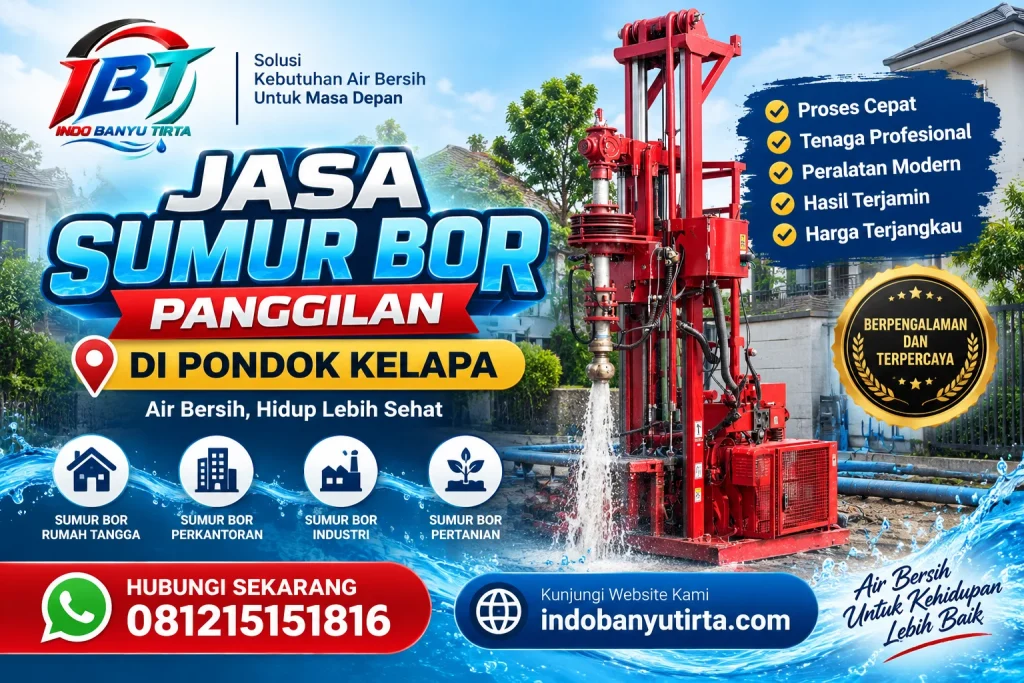 Jasa Sumur Bor Panggilan di Pondok Kelapa
