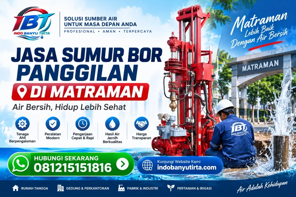 Jasa Sumur Bor Panggilan di Matraman
