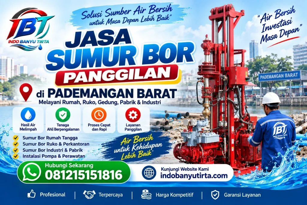 Jasa Sumur Bor Panggilan di Pademangan Barat