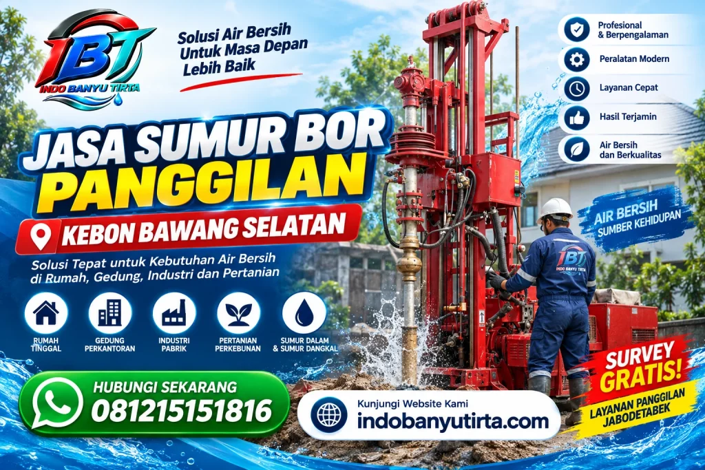 buatkan HTML CSS artikel web WordPress, penjelasan,study kasus, spesifiksai dan cara perawatan dan buat kental denan edukasi Konten Berbasis EEAT (Experience, Expertise, Authoritativeness, Trust) dengan plugin rank math SEO buat artikel yang seo dan google friendly yang sesuasi hirarki SEO dan algoritma SEO google, Tambahkan edukasi seperti mengapa, apa, bagaimana dan isi edukasi lainnya ke dalam artikel lebih, memfokuskan kepada sudut kedukasi untuk konsumen, buat artikel memiliki Kepadatan kata kunci 1,5 tambahkan subheadingnya 2-4 didalam artikel, buatkan focus keywordnya untuk rankmath SEO supaya 90 score rankmath seo buat judul seonya maksimal 60 huruf dan meta deskripsinya 150 huruf buat artikel mengandung heading 1-4 dengan judul : Jasa Sumur Bor Panggilan Kebon Bawang Berikan 20 kaca kunci berikut : Jasa Sumur Bor Panggilan Penjaringan, Jasa Sumur Bor Panggilan Pluit, Jasa Sumur Bor Panggilan Pejagalan, Jasa Sumur Bor Panggilan Kapuk Muara, Jasa Sumur Bor Panggilan Kamal Muara, Jasa Sumur Bor Panggilan Pademangan Barat, Jasa Sumur Bor Panggilan Pademangan Timur, Jasa Sumur Bor Panggilan Ancol, Jasa Sumur Bor Panggilan Tanjung Priok, Jasa Sumur Bor Panggilan Kebon Bawang, Jasa Sumur Bor Panggilan Papanggo, Jasa Sumur Bor Panggilan Sungai Bambu, Jasa Sumur Bor Panggilan Sunter Agung, Jasa Sumur Bor Panggilan Sunter Jaya, Jasa Sumur Bor Panggilan Warakas, Jasa Sumur Bor Panggilan Koja, Jasa Sumur Bor Panggilan Lagoa, Jasa Sumur Bor Panggilan Rawa Badak Utara, Jasa Sumur Bor Panggilan Rawa Badak Selatan, Jasa Sumur Bor Panggilan Tugu Utara buat setiap kata kunci menjadi Heading 2,dan mengandung backlink: https://indobanyutirta.com/in berikan 1 paragraf untuk tiap masing2 wilayah buat target wilayah dalam bentuk tabel yang rapih:  Penjaringan, Pluit, Pejagalan, Kapuk Muara, Kamal Muara, Pademangan Barat, Pademangan Timur, Ancol, Tanjung Priok, Kebon Bawang, Papanggo, Sungai Bambu, Sunter Agung, Sunter Jaya, Warakas, Koja, Lagoa, Rawa Badak Utara, Rawa Badak Selatan, Tugu Utara berikan backlink pada no handphhone https://wa.me/6281215151816 buatkan juga meta deskripsi Gunakan Kalimat Aksi  maksimal 160 huruf, dan juga fokus keyword unttuk plugin plugin rank math SEO buatkan juga 10 FAQ nya Note:  1. hilangkan garis pembatas  3. berikan backlink untuk setiap kata kunci yang berheading 2 : https://indobanyutirta.com/in 4. berikan Sentences length yang baik dan benar 5. berikan Transition words pada artikel 6. tambahkan Subheading distribution 7. tambahkan Flesch reading ease yang standardnya pastikan  Kalimat maksimal 20 kata  Paragraf maksimal 3 kalimat  Transition Words minimal 50%  Passive Voice kurang dari 5%  Flesch Reading Ease minimal 60  Subheading merata di seluruh artikel   hilangkan kata silo, subheading, dan EEAT   tambahkan CTA untuk harga hubungi ke nomor ini : 6281215151816 tambahkan Json LD noted: tambahkan keterangan dibawah ini jangan rubah atau melebih2kan sesuai dengan apa yang diminta saja Jasa kerja kami meliputi : - Pemboran Lubang Sumur. - Pasang casing jambang sumur. - Pembersihan lubang sumur. - Pemasangan pompa sampai air keluar dimulut sumur spt di video. Waktu yg dibutuhkan untuk pekerjaan : - Kedalaman 30 meter : 1 hari - Kedalaman 40 meter : 1 sd 2 hari. - Kedalaman 60 meter : 2 sd 3 hari. Garansi : - Pompa 1 tahun dan ada kartu garansi nya. - Sumur masa perawatan untuk 30 meter selama 30 hari. Dan sumur 40 meter selama 40 hari. Sumur 60 meter selama 60 hari. Terhitung sejak pekerjaan selesai. Pekerjaan diatas belum termasuk jasa instalasi dari mulut sumur ke Toren penampung air. Itu pekerjaan yg beda. Selanjut nya jasa instalasi akan kita bahas dilain waktu Untuk urutan pekerjaan : 1. Survei lokasi titik sumur. 2. Tim datang dan mulai seting mesin bor. 3. Pembuatan spul bak untuk sirkulasi air. 4. Pemboran lubang sumur. 5. Pemasangan casing jambang sumur. 6. Pembersihan lubang sumur (penyepulan lubang). 7. Pemasangan pompa sampai air keluar dimulut sumur Ketentuan Biaya dan Pekerjaan Tambahan Biaya jasa sedot WC dapat menyesuaikan dengan kondisi di lapangan dan tingkat kesulitan pekerjaan. Apabila diperlukan pekerjaan tambahan di luar proses penyedotan septic tank standar, akan dikenakan biaya tambahan sesuai dengan jenis pekerjaan yang dilakukan. Beberapa kondisi yang dapat memerlukan biaya tambahan antara lain: * *Penggunaan selang tambahan atau selang dengan jarak yang lebih panjang*, terutama apabila lokasi septic tank cukup jauh dari posisi mobil sedot WC. * *Kotoran septic tank yang sudah mengeras atau mengendap*, sehingga diperlukan proses tambahan menggunakan blower atau peralatan khusus agar kotoran dapat terurai dan terkuras secara maksimal. * *WC atau saluran pembuangan yang mampet* merupakan jenis pekerjaan yang berbeda dari penyedotan septic tank. Oleh karena itu, biaya pelancaran WC/k loset mampet dihitung secara terpisah sesuai tingkat kemampetan dan kondisi saluran. * *Pelancaran saluran air mampet* juga dapat dilakukan, termasuk saluran kamar mandi, saluran cucian piring, wastafel, dan saluran pembuangan lainnya. Dengan demikian, setiap pekerjaan akan disesuaikan dengan kondisi dan kebutuhan di lokasi. Tim akan memberikan informasi mengenai pekerjaan tambahan dan biayanya terlebih dahulu sehingga pelanggan dapat mengetahui estimasi biaya sebelum pekerjaan dilanjutkan. Jasa Pembuatan Sumur Deep Well/ sumur dalam : Kedalaman Sumur berkisar antara 80 meter sd 200 meter. Berikut Tahapan Pembuatan Sumur Deep Well/Sumur Dalam : ​. Survei dan Perizinan Melakukan survei geolistrik untuk menentukan titik sumber air dan potensi debit air tanah, dilanjutkan dengan pengurusan izin pengeboran dari instansi berwenang. . ​Persiapan Lokasi dan Mobilisasi Menyiapkan lahan, membuat kolam sirkulasi lumpur bor (mud pit), serta memobilisasi mesin bor dan peralatan pendukung ke lokasi proyek. ​Pengeboran Pilot Hole (Lubang Rintis) . Membuat lubang berdiameter kecil terlebih dahulu untuk mengetahui formasi lapisan batuan dan kedalaman akuifer (lapisan pembawa air) yang akurat. . Logging Test (Uji Geofisika Lubang Bor): Dilakukan sesaat setelah pengeboran pilot hole (lubang rintis) selesai dan lubang masih dalam kondisi terbuka (open hole) sebelum pemasangan pipa casing. Tujuannya untuk membaca formasi lapisan batuan dan menentukan kedalaman akuifer secara akurat. . ​Reaming (Pelebaran Lubang) Memperbesar diameter lubang bor sesuai dengan ukuran pipa casing dan kebutuhan kapasitas sumur deep well yang direncanakan. . ​Pemasangan Pipa Casing dan Saringan (Screen) Memasukkan pipa selubung (casing) dan pipa saringan pada kedalaman yang tepat untuk menahan dinding sumur agar tidak runtuh serta menyaring pasir agar tidak ikut terpompa. . ​Pekerjaan Kerikil Pembalut (Gravel Pack) Menuangkan kerikil khusus dengan ukuran tertentu ke dalam celah antara dinding lubang bor dan pipa casing untuk menyaring partikel halus. . ​Cementing (Penyemenan) Melakukan pengecoran semen di bagian atas atau zona tertentu annular space untuk mencegah kontaminasi air permukaan masuk ke dalam sumur. . ​Development (Pembersihan Sumur) Membersihkan sisa lumpur pengeboran, endapan lumpur halus, dan kencingan air menggunakan jeting kompresor atau surging hingga air yang keluar benar-benar bersih dan jernih. . ​Pumping Test (Uji Pompa) Menguji kapasitas debit air, penurunan muka air (drawdown), dan performa sumur dalam jangka waktu tertentu untuk menentukan spesifikasi pompa celup (submersible pump) yang pas. . ​Instalasi Pompa dan Finishing Memasang pompa submersible, pipa riser, panel kontrol kelistrikan, serta membangun rumah pompa atau pelindung kepala sumur.