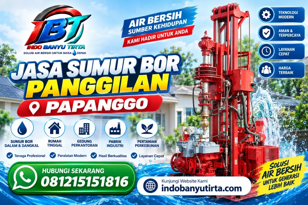 Jasa Sumur Bor Panggilan Papanggo