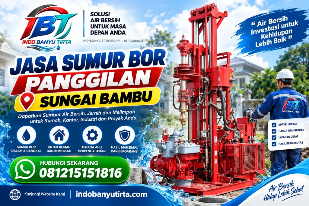 Jasa Sumur Bor Panggilan Sungai Bambu
