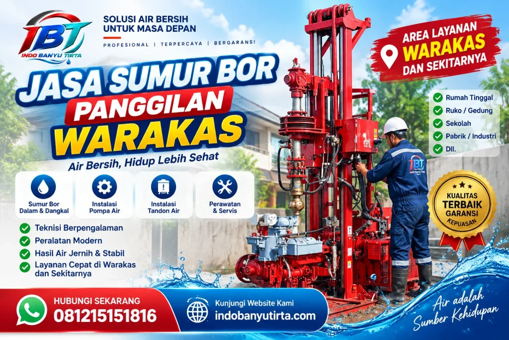 Jasa Sumur Bor Panggilan Warakas