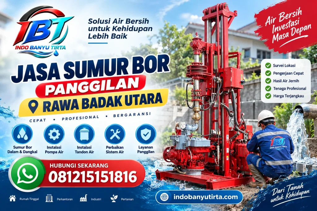 Jasa Sumur Bor Panggilan Rawa Badak Utara