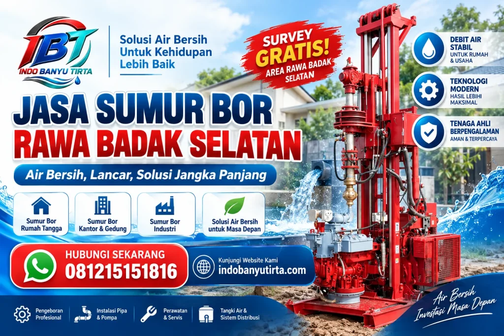 Jasa Sumur Bor Rawa Badak Selatan