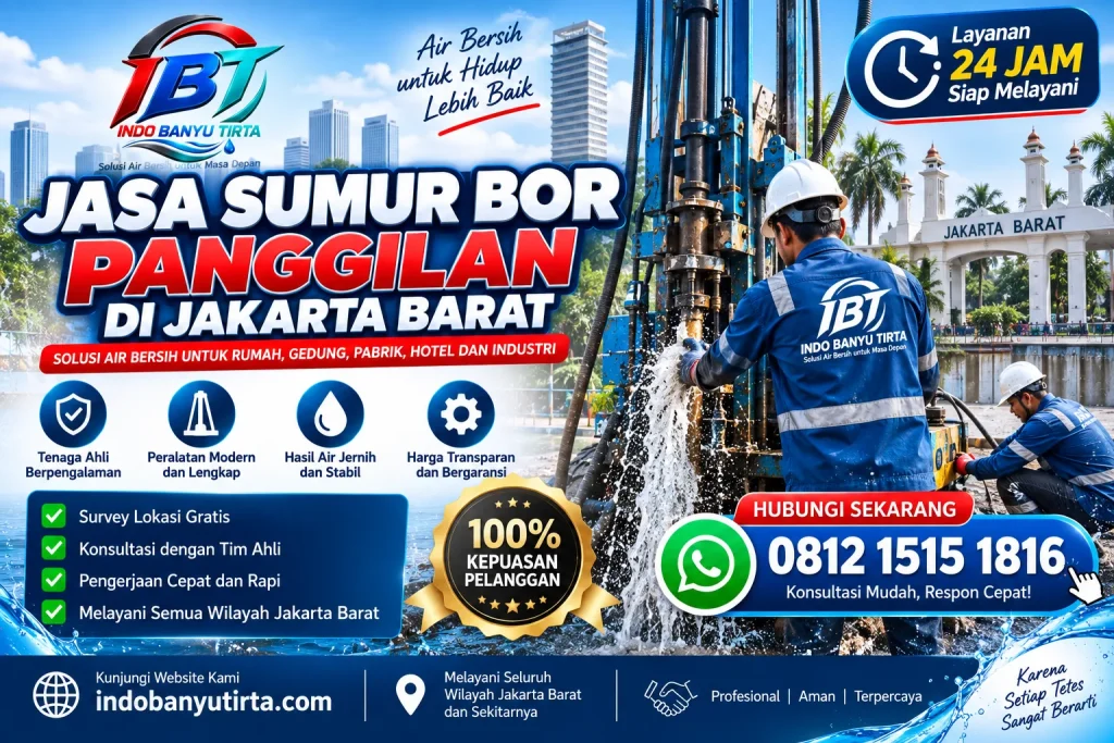 Jasa Sumur Bor Panggilan di Jakarta Barat