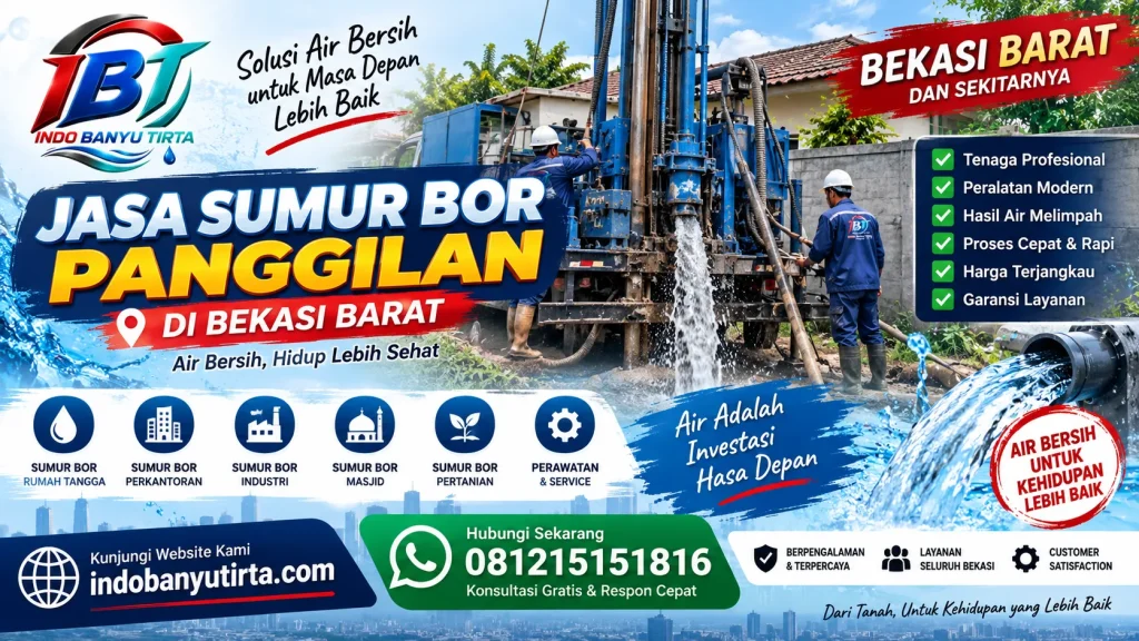Jasa Sumur Bor Panggilan di Bekasi Barat