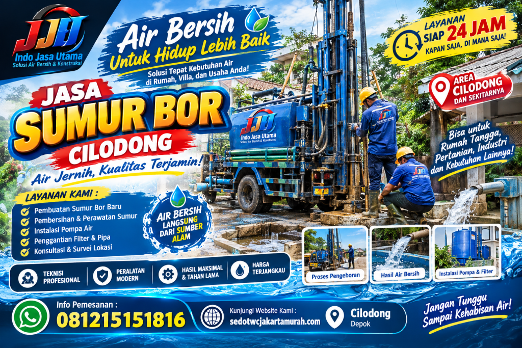 Jasa Sumur Bor Cilodong