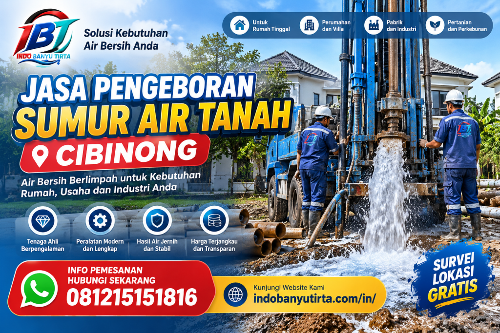 Jasa pengeboran sumur Air Tanah Cibinong