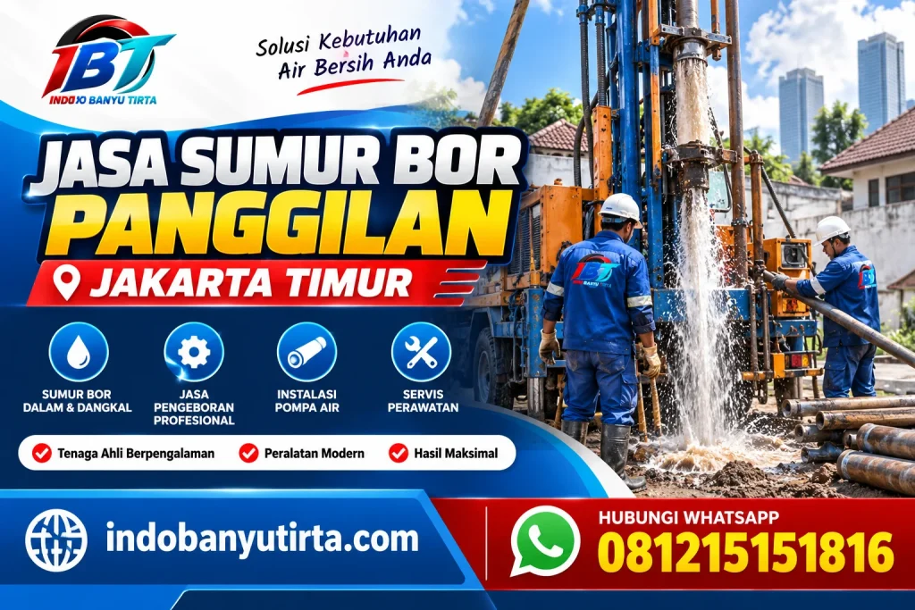 Jasa Sumur Bor Panggilan Jaktim
