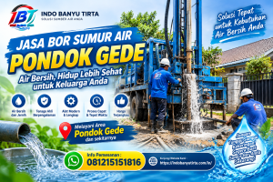 Jasa Bor Sumur Air Pondok Gede