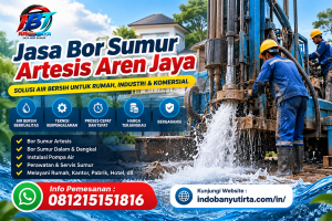 Jasa Bor Sumur Artesis Aren Jaya