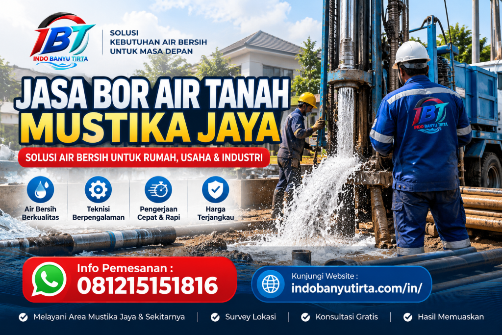 Jasa Bor Air Tanah Mustika Jaya